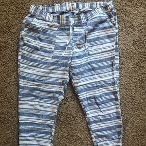 Rayon/Linen blend cropped pants